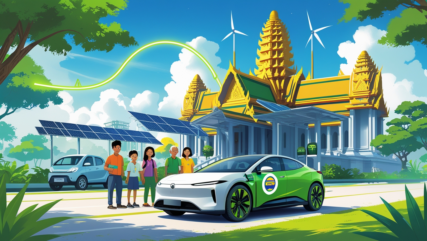 How GREEN Energy Could Make EV Ownership More Affordable in Cambodia 🚗⚡