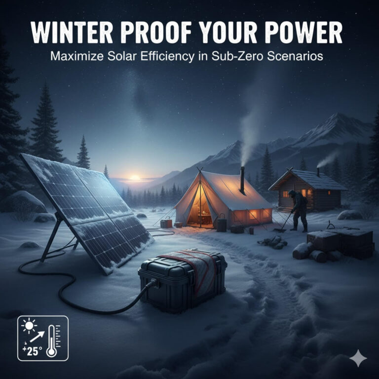 Winter Proofing Your Power: Maximizing Solar Efficiency in Sub-Zero Bushcraft Scenarios